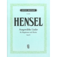 Hensel F. Ausgewahlte Lieder Vol 2 Chant Piano