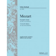 Mozart W.a. KONZERT-ARIEN Voix Basses Chant Piano