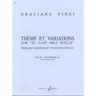 Finzi G. Theme et Variations Sur "el Cant Dels Ocells"  Violoncelle Solo