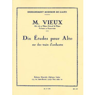 Vieux M. Etudes Sur Traits D'orchestre Alto