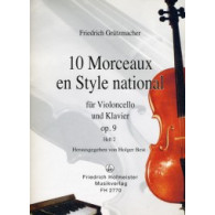 Grutzmacher F. Morceaux en Style  National Vol 2 Violoncelle