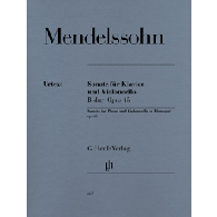 Mendelssohn F. Sonate OP 45 en Sib Majeur Violoncelle