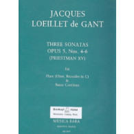 Loeillet de Gant J.b. Sonata OP 5 Vol 2 Flute A Bec Soprano OU Hautbois OU Flute OU Violon