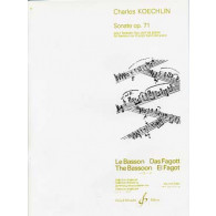 Koechlin C. Sonate OP 71 Basson