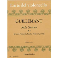 Guillemant B. 6 Sonates OP 3 Violoncelles