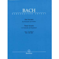 Bach J.s. 3 Sonates Violoncelle