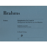 Brahms J. Symphonies N°3 et 4 Piano 4 Mains
