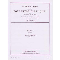 Rode P. 1ER Solo 4ME Concerto Violon