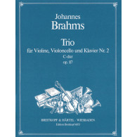 Brahms J. Klaviertrio N°2 DO Majeur Majeur OP 87