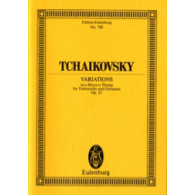 Tchaikovsky P.i. Variations Sur UN Theme Rococo OP 33 Conducteur