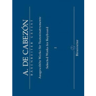 Cabezon A. Selected Works For Keyboard Vol 1 Piano