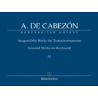 Cabezon A. Selected Works For Keyboard Vol 4 Piano