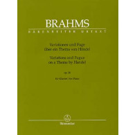 Brahms J. Variations et Fugue Sur UN Theme de Haendel OP 24 Piano