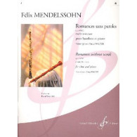 Mendelssohn F. Romances Sans Paroles OP 85/102 Vol 6 Hautbois