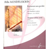 Mendelssohn F. Romances Sans Paroles OP 62/67 Vol 5 Hautbois