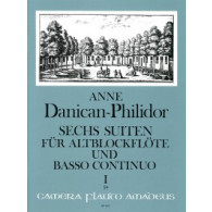 DANICAN-PHILIDOR P. Suites Vol 1  Flute A Bec Alto