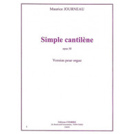 Journeau M. Simple Cantilene OP 50 Orgue