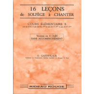 Gartenlaub O. 16 Lecons de Solfege A Chanter 4 Cles Elementaire B