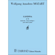 Mozart W.a. Canzona N°11 Chant