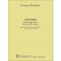 Poulenc F. Litanies A la Vierge Noire Choeur