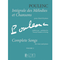 Poulenc F. Integrale Des Melodies et Chansons Vol 2 Chant