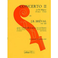 Breval J.b. Concerto N°2 Violoncelle