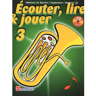 Ecouter Lire Jouer Vol 3 Baryton/euphonium/saxhorn Cle de Sol
