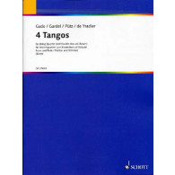 Gade/gardel/putz/de Yradier 4 Tangos String Quartet
