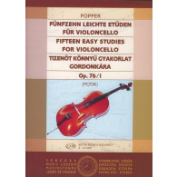 Popper D. 15 Easy Studies Opus 76 Vol 1 Violoncelle