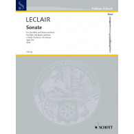 Leclair J.m. Sonate MI Mineur OP 9/2 Flute