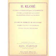 Klose H.e. Etudes de Genre et de Mecanisme Clarinette