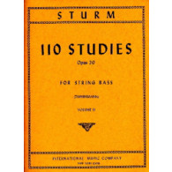 Sturm W. 110 Studies OP 20 Vol 2 Contrebasse