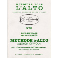 Hadjaje P./carles M. Methode Alto Vol 1