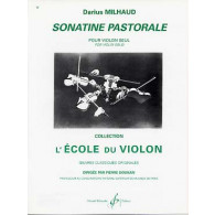 Milhaud D. Sonatine Pastorale Violon Solo