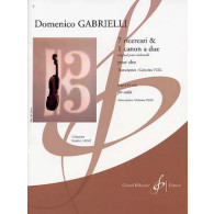 Gabrielli D. 7 Ricercari et 1 Canon Alto