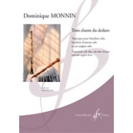 Monnin D. Trois Chants DU Dedans Hautbois Solo