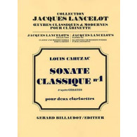 Cahuzac L. Sonate Classique N°1 Clarinettes