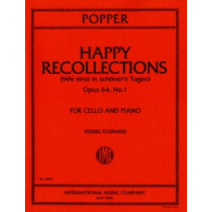 Popper D. Happy Recollectionas OP 64 N° 1 Violoncelle