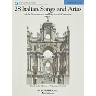 28 Italian Songs And Arias OF The 17ME et 18ME Siecle Voix Moyenne