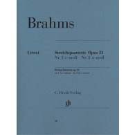 Brahms J. Quatuors A Cordes OP 51 N°1 et 2