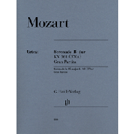 Mozart A.w. Serenade "gran Partita" K 361 Pour 13 Instruments