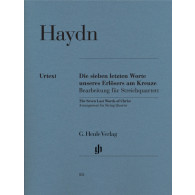 Haydn J. Les Sept Dernieres Paroles de Notre Redempteur Sur la Croix Quatuor A Cordes