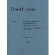 Beethoven L.v. Sextuor OP 71 et Marche Woo 29 2 Clarinettes 2 Cors 2 Bassons