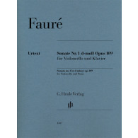 Faure G. Sonate N°1  OP 109 Violoncelle Piano
