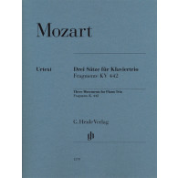 Mozart W.a. Trois Mouvements - Fragments KV 442 Piano Trio