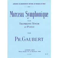 Gaubert P. Morceau Symphonie Trombone Tenor