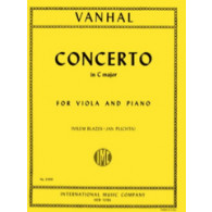 Vanhal J.b. Concerto DO Majeur Alto