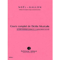 NOEL-GALLON Dictees Harmoniques Graduees A 2,3,4 Parties