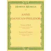 DANICAN-PHILIDOR P. Sonate RE Mineur  Flute A Bec Alto OU Flute OU Hautbois