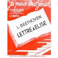Beethoven L. Lettre A Elise Piano